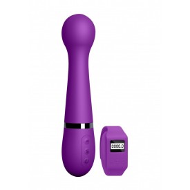 Фиолетовый вибромассажер Kegel Wand - 18,5 см.