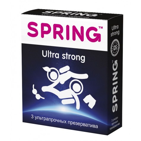 Ультрапрочные презервативы SPRING ULTRA STRONG - 3 шт.