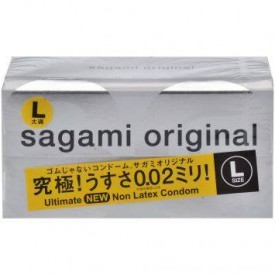 Презервативы Sagami Original 0.02 L-size увеличенного размера - 12 шт.